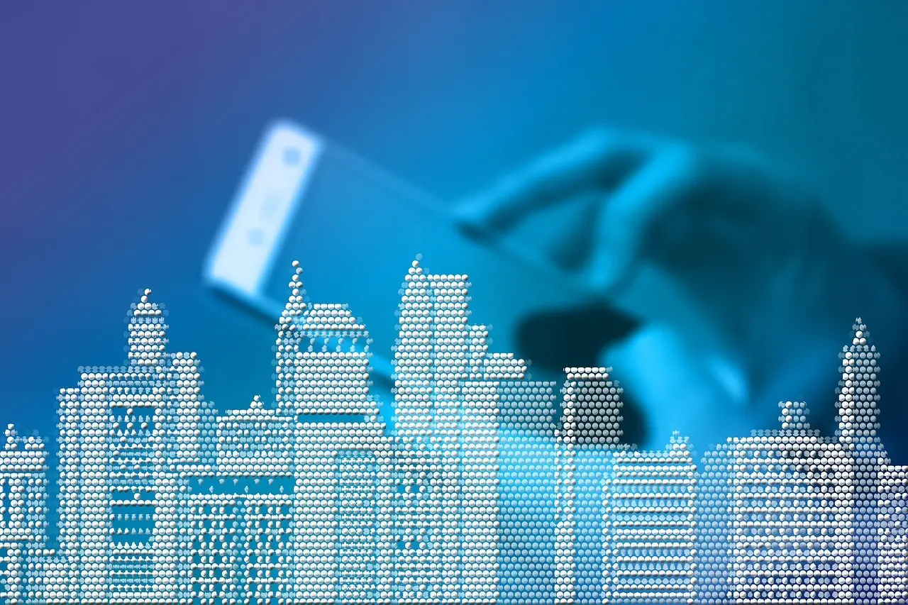 Hånd med smartphone